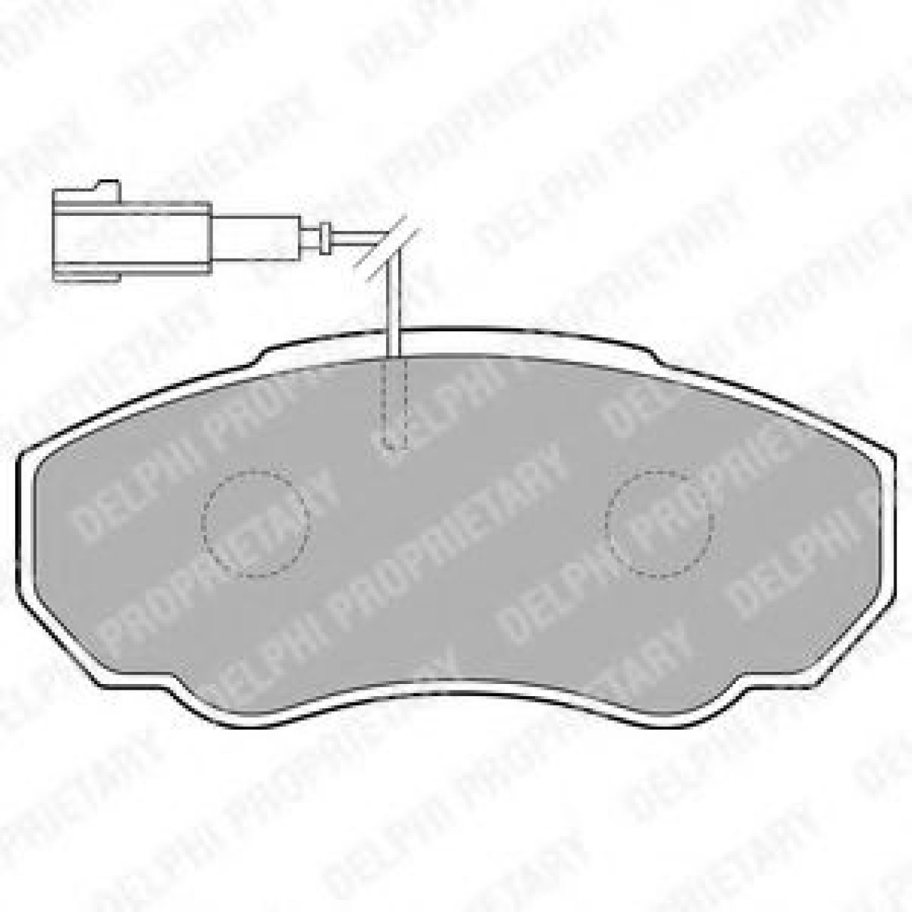 Set placute frana,frana disc FIAT DUCATO bus (230) (1994 - 2002) DELPHI LP1750 piesa NOUA