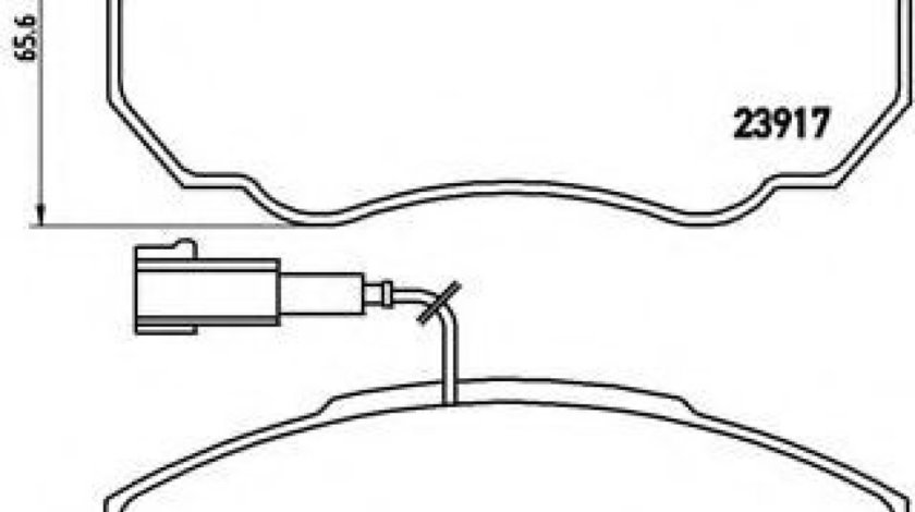 Set placute frana,frana disc FIAT DUCATO bus (230) (1994 - 2002) BREMBO P 23 091 piesa NOUA