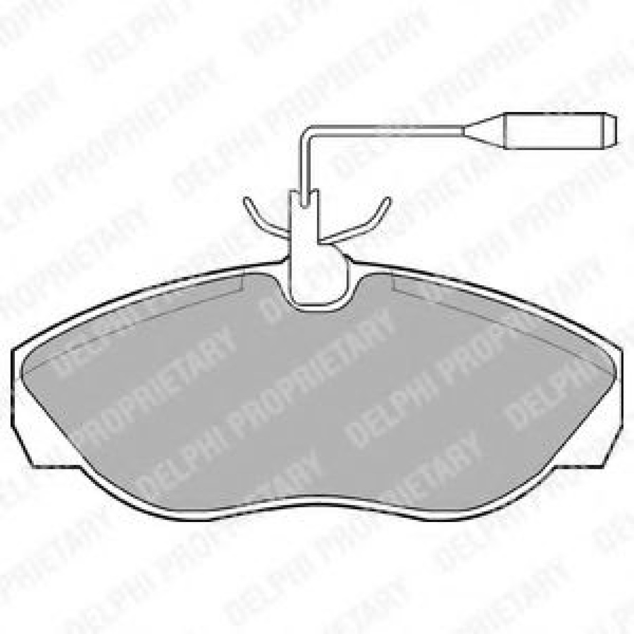 Set placute frana,frana disc FIAT DUCATO bus (230) (1994 - 2002) DELPHI LP877 piesa NOUA