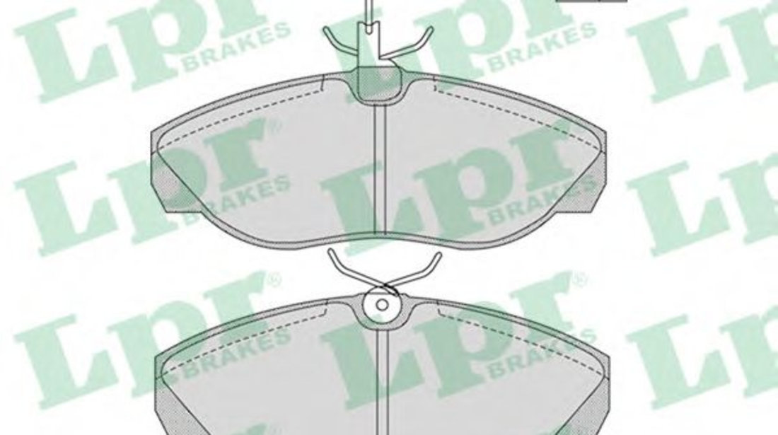 Set placute frana,frana disc FIAT DUCATO bus (244) (2002 - 2016) LPR 05P965 piesa NOUA