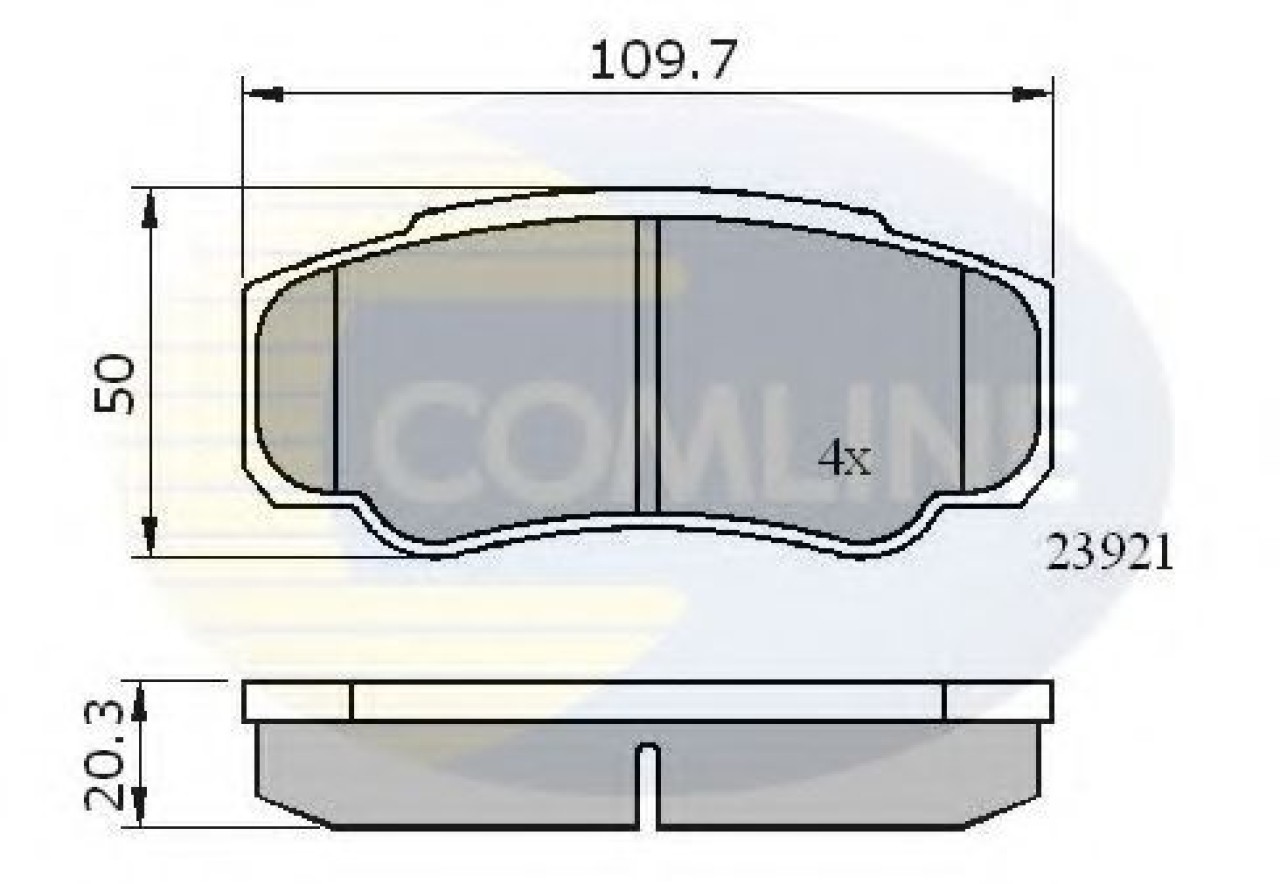 Set placute frana,frana disc FIAT DUCATO bus (244) (2002 - 2016) COMLINE CBP01042 piesa NOUA