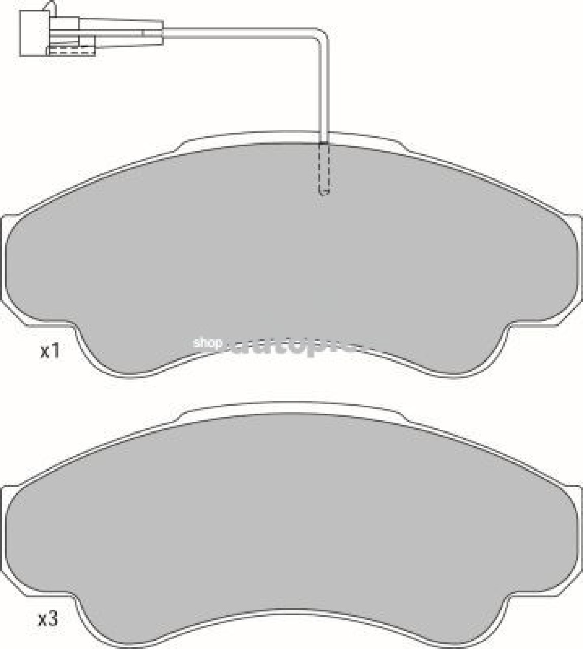 Set placute frana,frana disc FIAT DUCATO bus (244) (2002 - 2016) KRIEGER 0950006335 piesa NOUA
