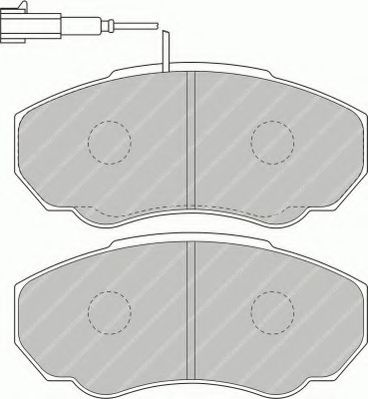 Set placute frana,frana disc FIAT DUCATO bus (244) (2002 - 2016) FERODO FVR1478 piesa NOUA