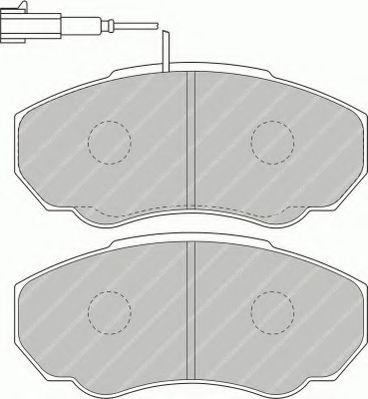 Set placute frana,frana disc FIAT DUCATO bus (244) (2002 - 2016) FERODO FVR1478 piesa NOUA