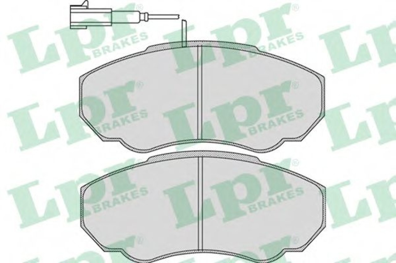 Set placute frana,frana disc FIAT DUCATO bus (244) (2002 - 2016) LPR 05P966 piesa NOUA