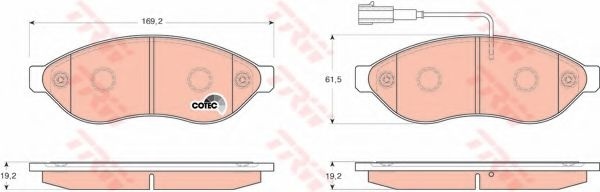 Set placute frana,frana disc FIAT DUCATO bus (250, 290) (2006 - 2016) TRW GDB1681 piesa NOUA