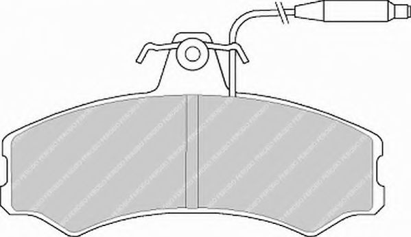 Set placute frana,frana disc FIAT DUCATO Panorama (280) (1982 - 1990) FERODO FVR287 piesa NOUA