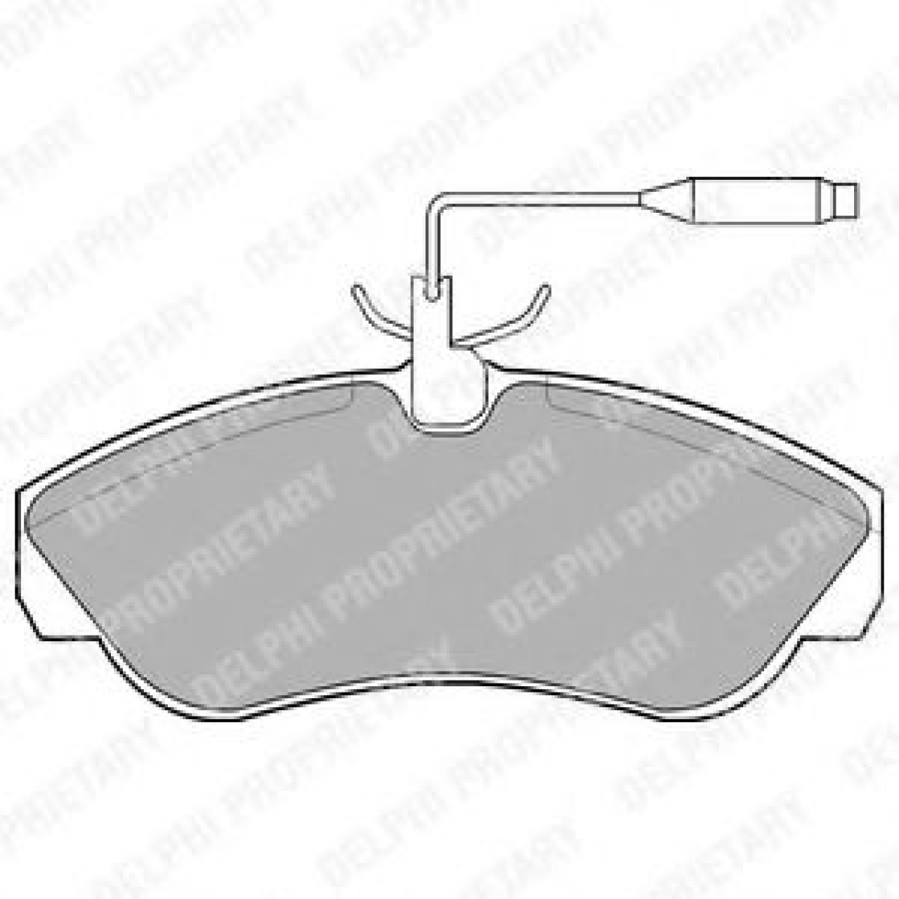 Set placute frana,frana disc FIAT DUCATO Panorama (290) (1990 - 1994) DELPHI LP878 piesa NOUA