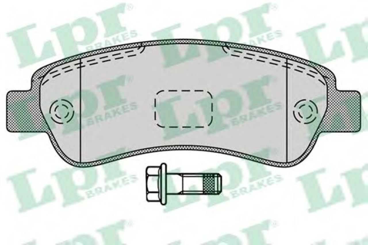 Set placute frana,frana disc FIAT DUCATO platou / sasiu (250, 290) (2006 - 2016) LPR 05P1289 piesa NOUA