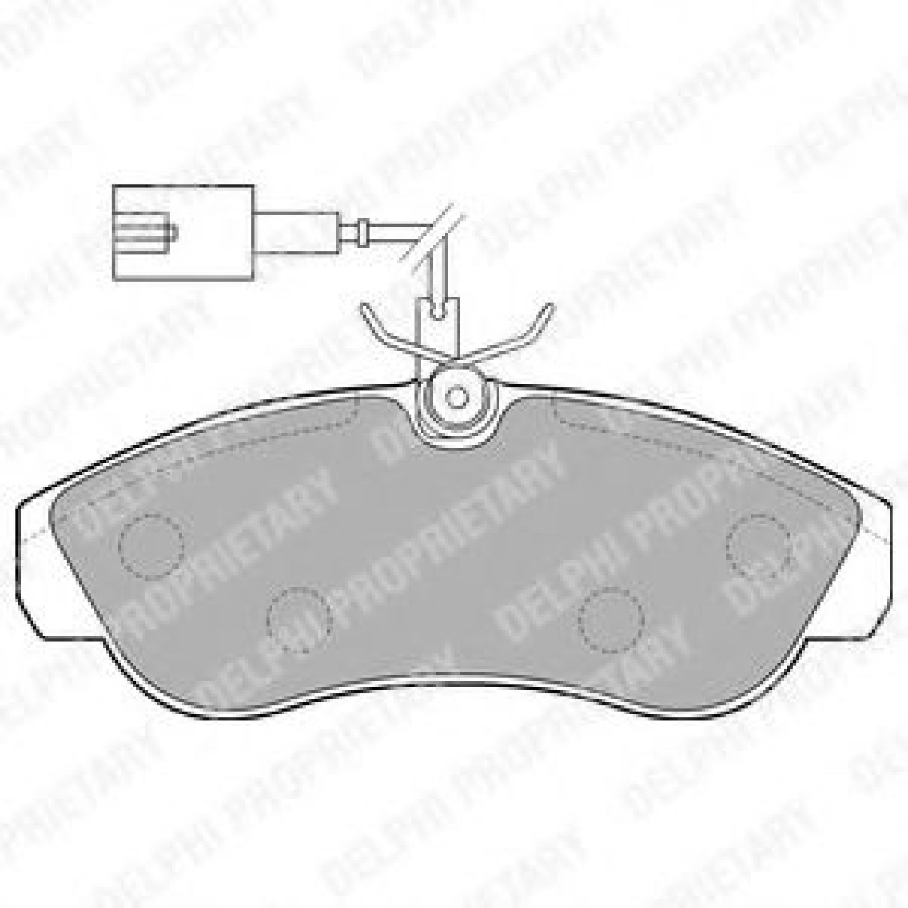 Set placute frana,frana disc FIAT DUCATO platou / sasiu (230) (1994 - 2002) DELPHI LP1749 piesa NOUA