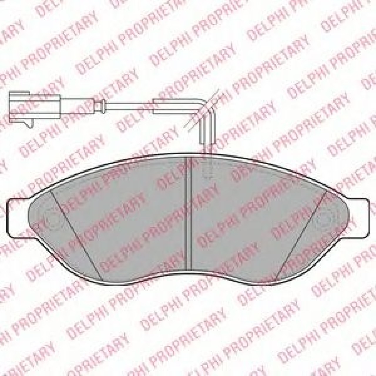 Set placute frana,frana disc FIAT DUCATO platou / sasiu (250, 290) (2006 - 2016) DELPHI LP1992 piesa NOUA