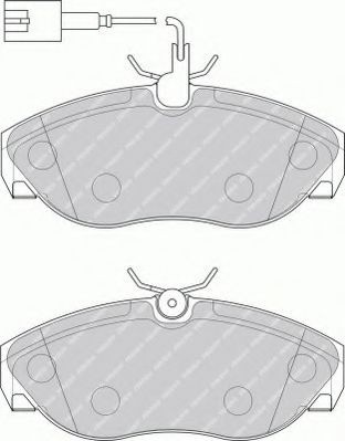 Set placute frana,frana disc FIAT DUCATO platou / sasiu (230) (1994 - 2002) FERODO FVR1396 piesa NOUA