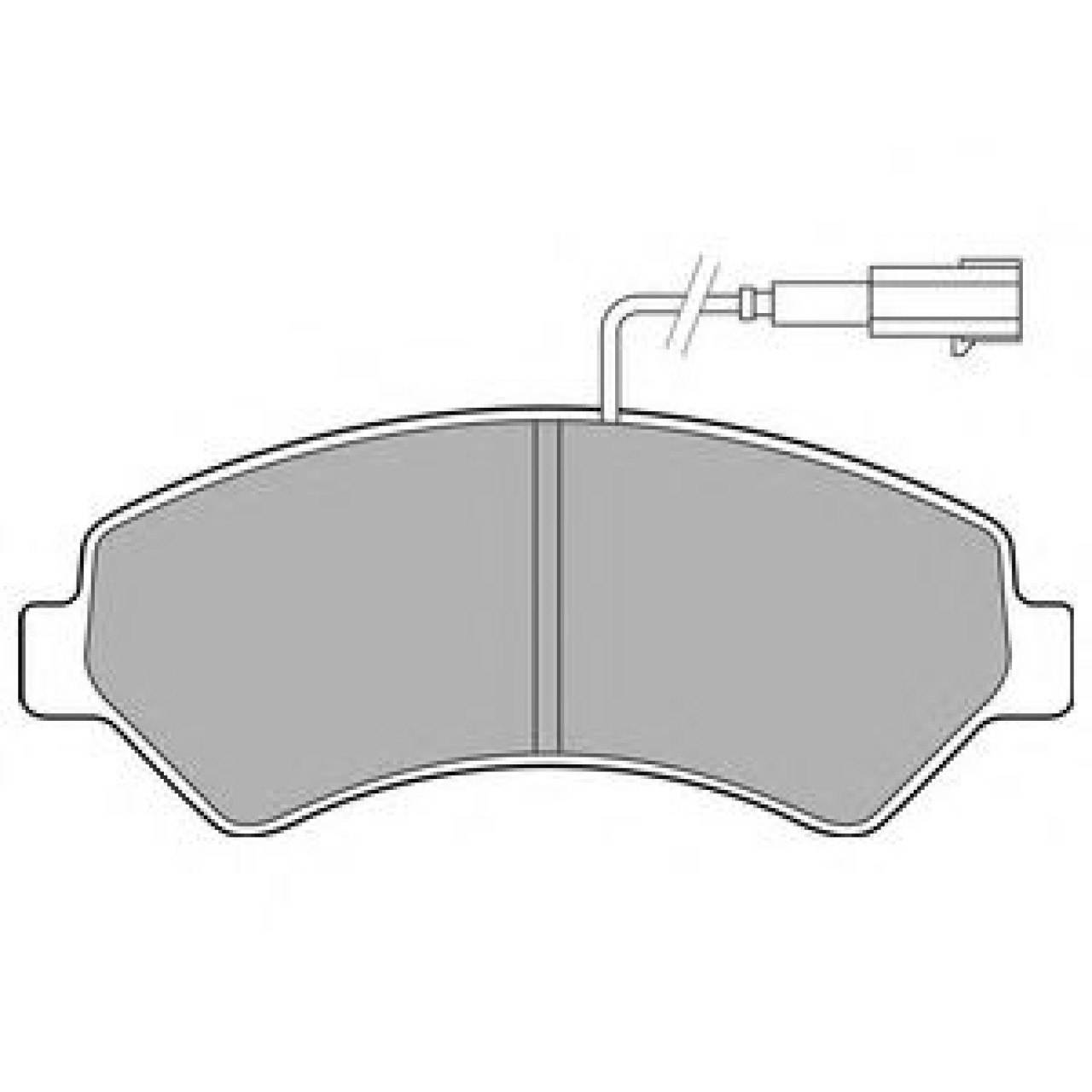Set placute frana,frana disc FIAT DUCATO caroserie (250, 290) (2006 - 2016) DELPHI LP2492 piesa NOUA