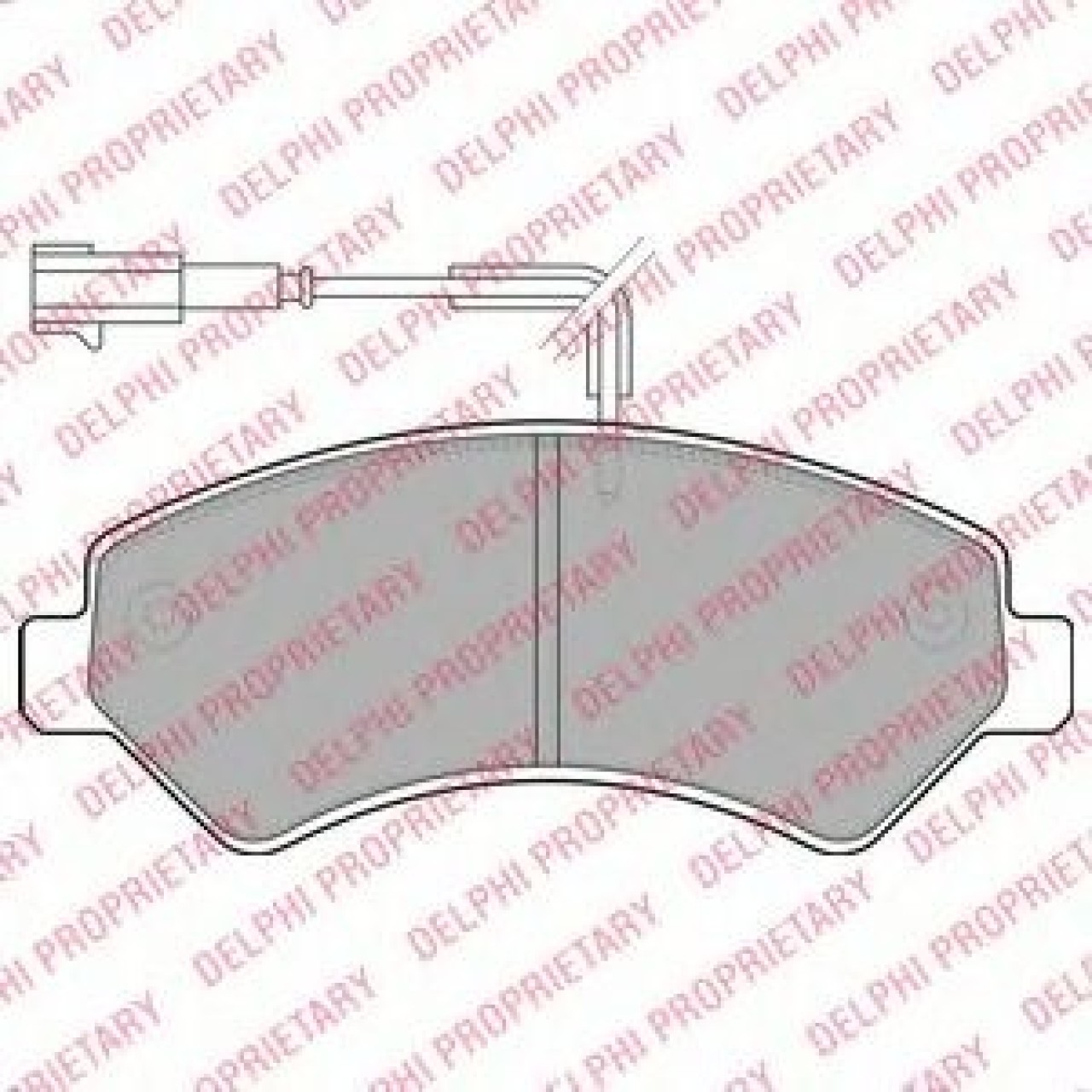 Set placute frana,frana disc FIAT DUCATO caroserie (250, 290) (2006 - 2016) DELPHI LP1993 piesa NOUA