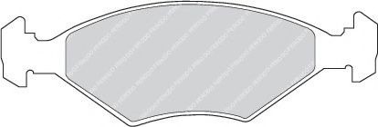 Set placute frana,frana disc FIAT FIORINO (147) (1980 - 1993) FERODO FDB519 piesa NOUA