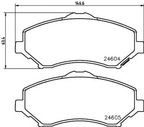 Set placute frana,frana disc FIAT FREEMONT (JC, JF) (2011 - 2016) TEXTAR 2460401 piesa NOUA