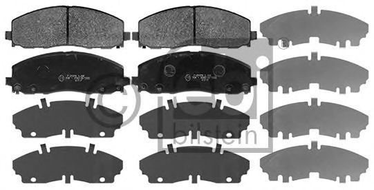 Set placute frana,frana disc FIAT FREEMONT (JC, JF) (2011 - 2016) FEBI BILSTEIN 116061 piesa NOUA