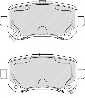 Set placute frana,frana disc FIAT FREEMONT (JC, JF) (2011 - 2016) FERODO FDB4196 piesa NOUA