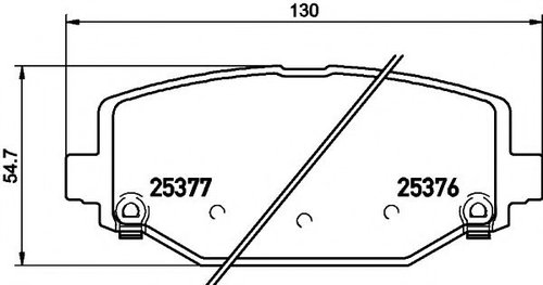Set placute frana,frana disc FIAT FREEMONT (JC, JF) (2011 - 2016) TEXTAR 2537601 piesa NOUA