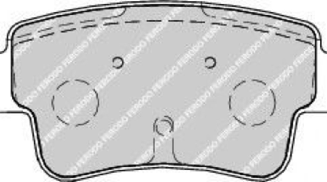 Set placute frana,frana disc FIAT GRANDE PUNTO (199) (2005 - 2016) FERODO FDB1922 piesa NOUA