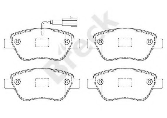 Set placute frana,frana disc FIAT GRANDE PUNTO (199) (2005 - 2016) Break 23979 00 701 10 piesa NOUA