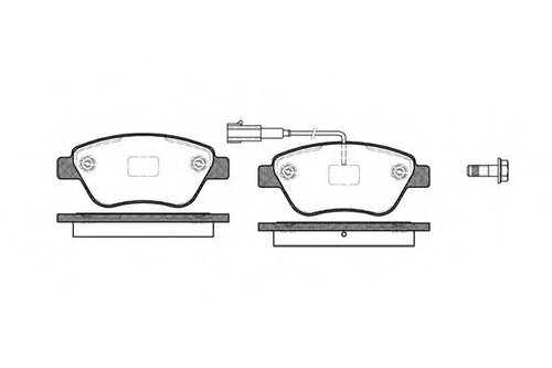 Set placute frana,frana disc FIAT GRANDE PUNTO (199) (2005 - 2016) REMSA 0858.11 piesa NOUA