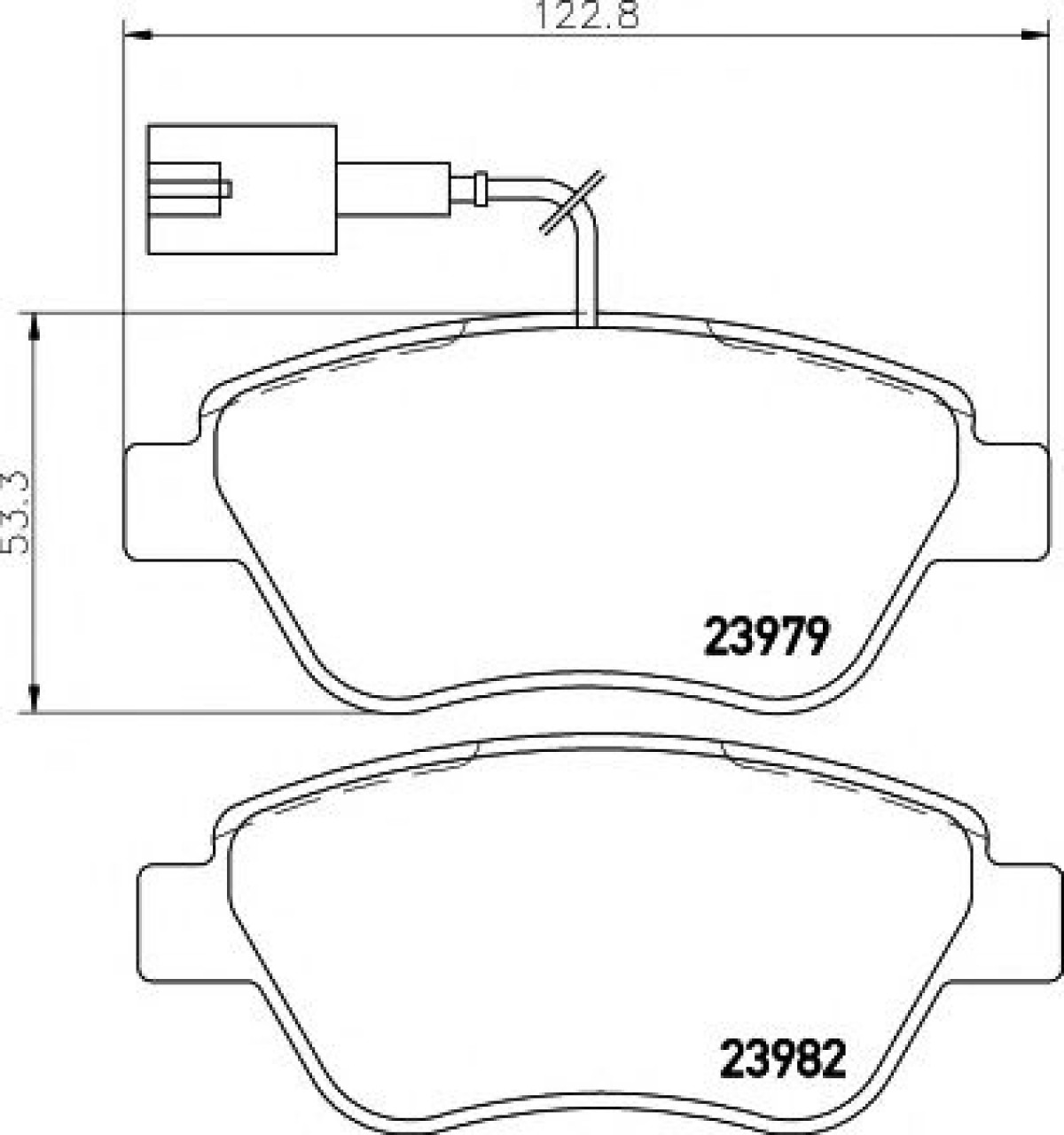 Set placute frana,frana disc FIAT GRANDE PUNTO (199) (2005 - 2016) TEXTAR 2397901 piesa NOUA