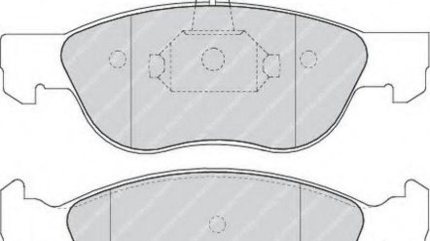 Set placute frana,frana disc FIAT GRANDE PUNTO (199) (2005 - 2016) FERODO FDB1056 piesa NOUA