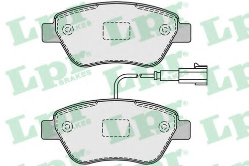 Set placute frana,frana disc FIAT GRANDE PUNTO (199) (2005 - 2016) LPR 05P1225 piesa NOUA