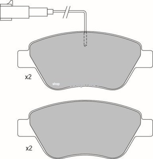 Set placute frana,frana disc FIAT GRANDE PUNTO (199) (2005 - 2016) KRIEGER 0950006398 piesa NOUA