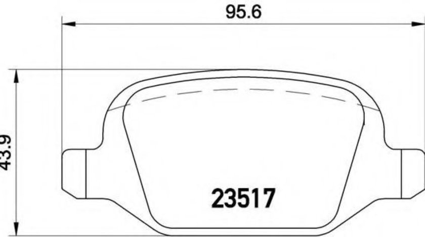 Set placute frana,frana disc FIAT LINEA (323) (2007 - 2016) BREMBO P 23 065 piesa NOUA