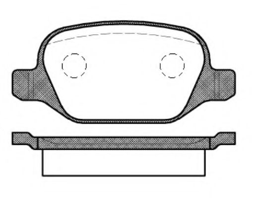 Set placute frana,frana disc FIAT LINEA (323) (2007 - 2016) REMSA 0727.10 piesa NOUA