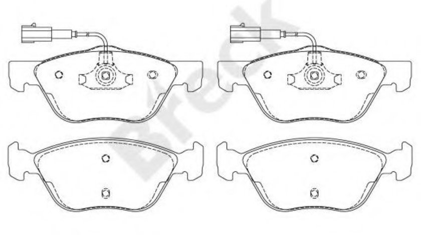 Set placute frana,frana disc FIAT MAREA Weekend (185) (1996 - 2007) Break 23289 00 701 10 piesa NOUA