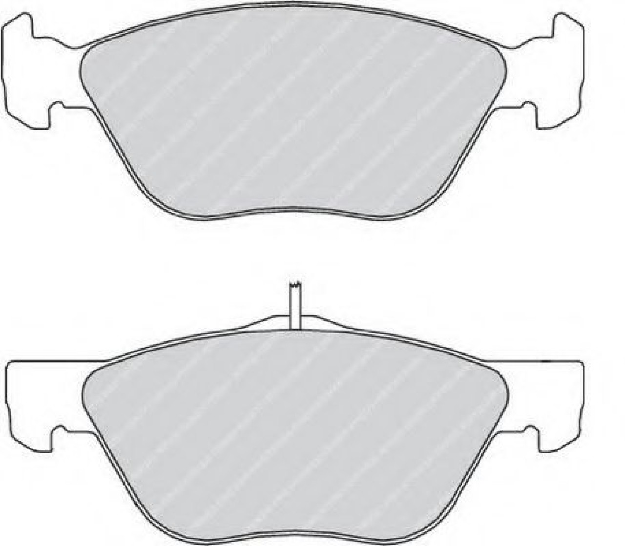 Set placute frana,frana disc FIAT MULTIPLA (186) (1999 - 2010) FERODO FDB1299 piesa NOUA