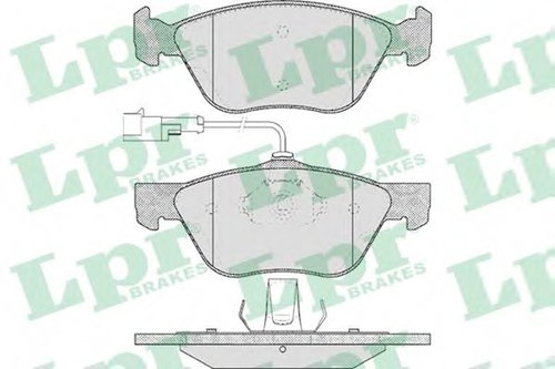 Set placute frana,frana disc FIAT MULTIPLA (186) (1999 - 2010) LPR 05P614 piesa NOUA
