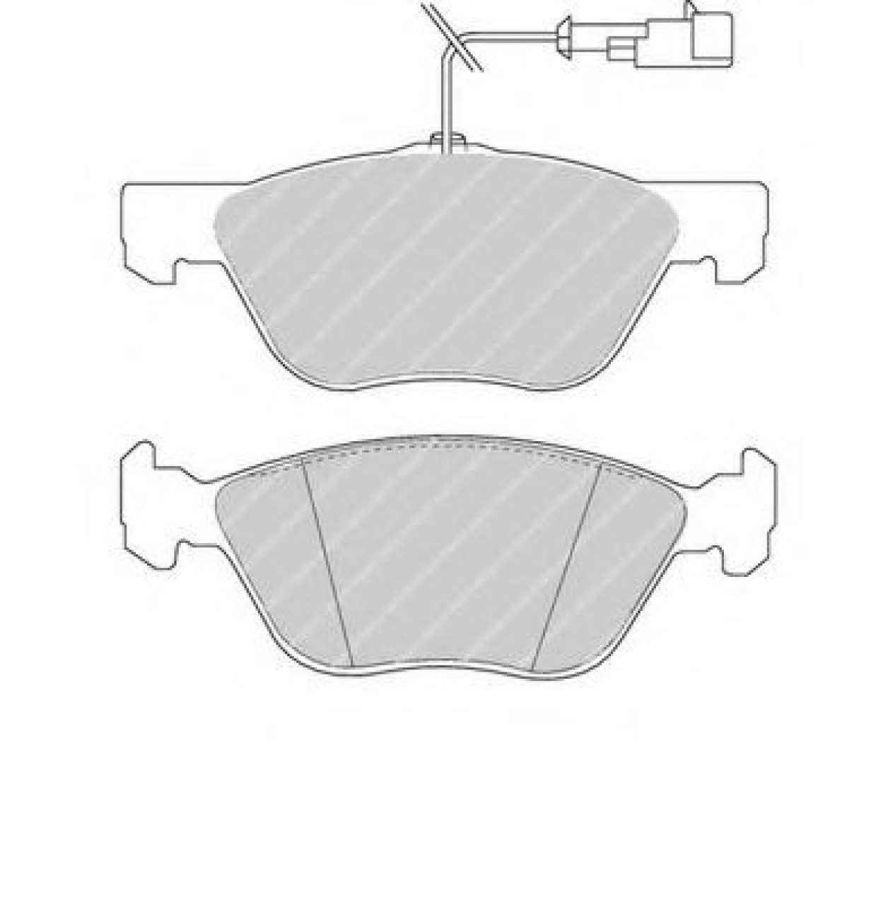Set placute frana,frana disc FIAT MULTIPLA (186) (1999 - 2010) FERODO FDB1052 piesa NOUA