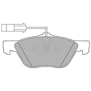 Set placute frana,frana disc FIAT MULTIPLA (186) (1999 - 2010) KRIEGER 0950006496 piesa NOUA