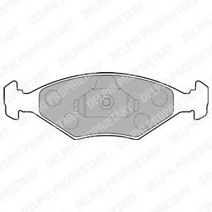 Set placute frana,frana disc FIAT PALIO Weekend (178DX) (1996 - 2016) DELPHI LP1854 piesa NOUA