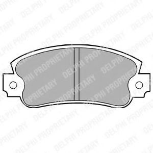 Set placute frana,frana disc FIAT PANDA (141A) (1980 - 2004) DELPHI LP353 piesa NOUA