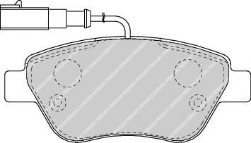 Set placute frana,frana disc FIAT PANDA (169) (2003 - 2016) FERODO FDB1466 piesa NOUA