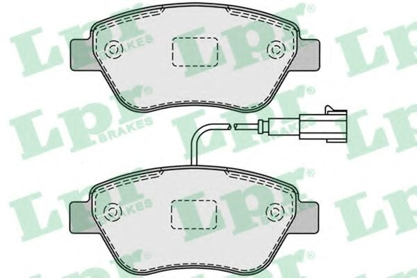 Set placute frana,frana disc FIAT PANDA (169) (2003 - 2016) LPR 05P1225 piesa NOUA
