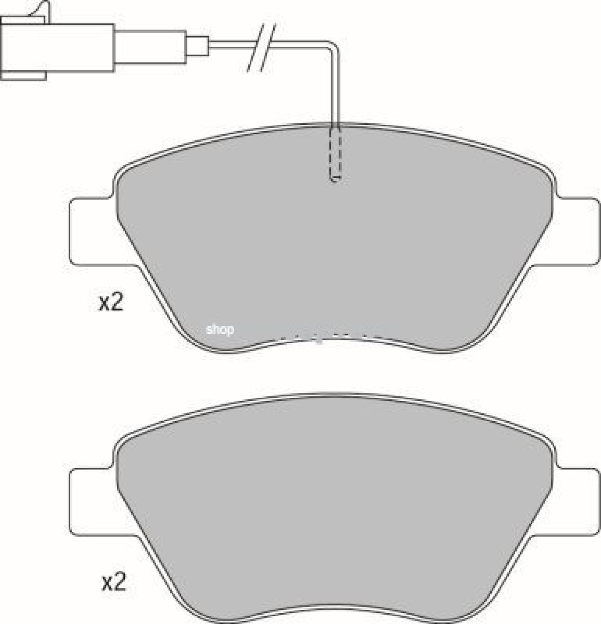 Set placute frana,frana disc FIAT PANDA Van (169) (2004 - 2016) KRIEGER 0950006398 piesa NOUA