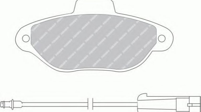 Set placute frana,frana disc FIAT PUNTO (176) (1993 - 1999) FERODO FDB925B piesa NOUA