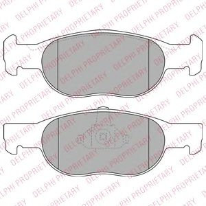 Set placute frana,frana disc FIAT PUNTO (176) (1993 - 1999) DELPHI LP1474 piesa NOUA