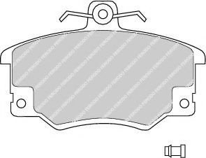 Set placute frana,frana disc FIAT PUNTO (176) (1993 - 1999) FERODO FDB370 piesa NOUA