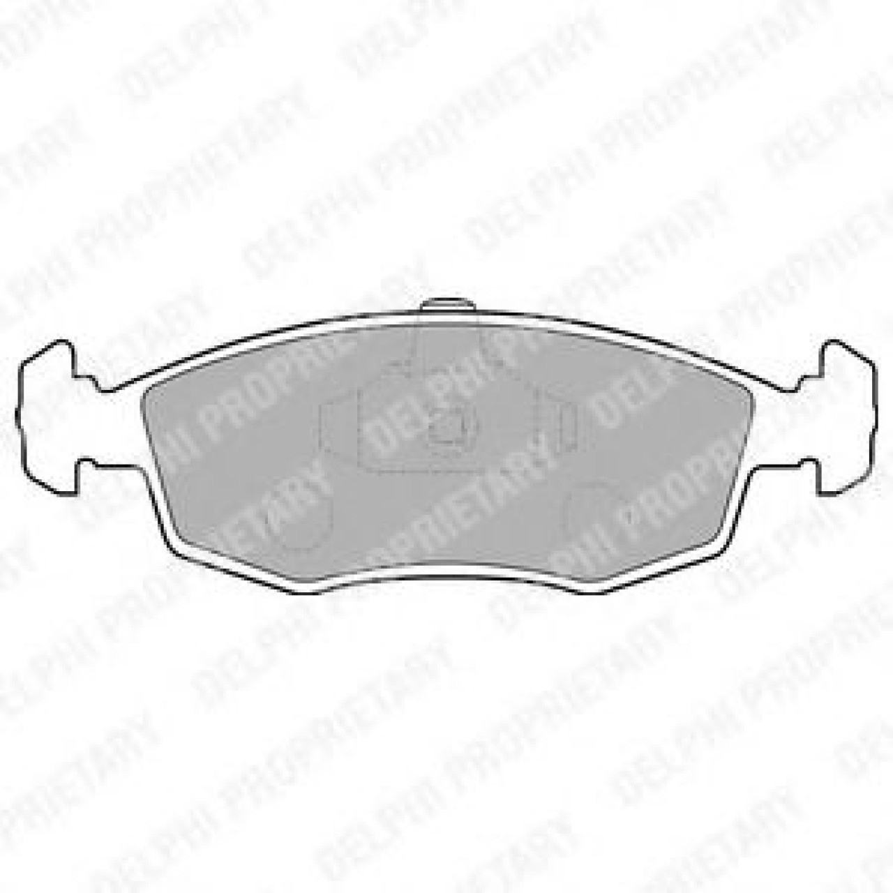 Set placute frana,frana disc FIAT PUNTO (188) (1999 - 2016) DELPHI LP1549 piesa NOUA