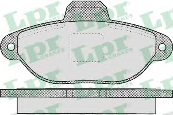 Set placute frana,frana disc FIAT PUNTO (188) (1999 - 2016) LPR 05P464 piesa NOUA