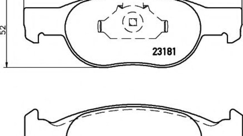 Set placute frana,frana disc FIAT PUNTO (188) (1999 - 2016) TEXTAR 2318101 piesa NOUA