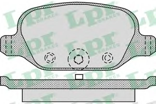 Set placute frana,frana disc FIAT PUNTO (188) (1999 - 2016) LPR 05P872 piesa NOUA