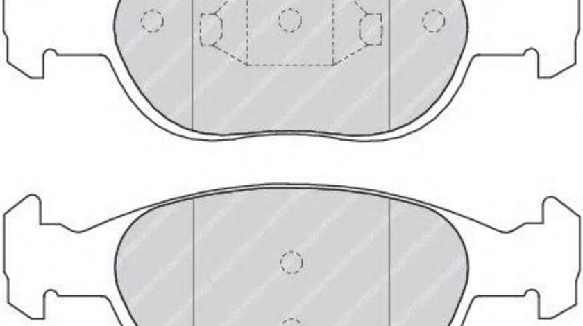 Set placute frana,frana disc FIAT PUNTO (188) (1999 - 2016) FERODO FDB1160 piesa NOUA